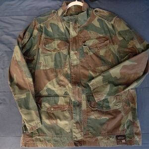 Denim & Supply Ralph Lauren Vintage Camouflage Field Jacket XL